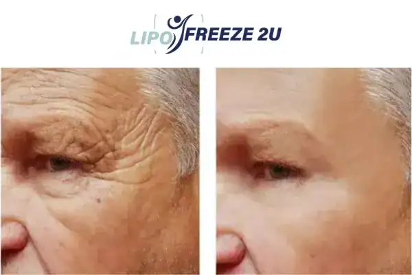 Mens before and after Morpheus 8 Shoreditch results.