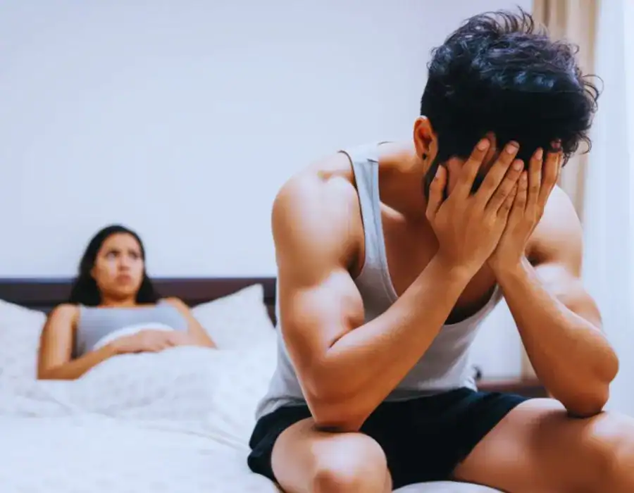 Image of upset man in need of erectile dysfunction treatment Shoreditch